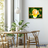 paint by numbers | yellow rosebud flower | new arrivals flowers easy | FiguredArt