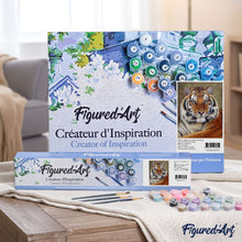 Load image into Gallery viewer, paint by numbers | tiger look | new arrivals animals tigers advanced | FiguredArt