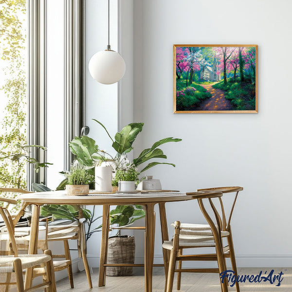 paint by numbers | walkway in the forest | new arrivals landscapes advanced | FiguredArt