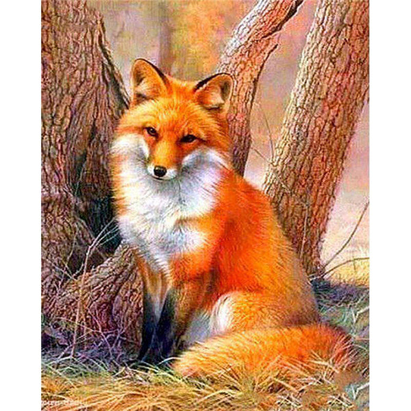 paint by numbers | peaceful fox | new arrivals animals foxes intermediate | FiguredArt