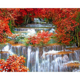 paint by numbers | waterfall landscape | new arrivals landscapes advanced | FiguredArt