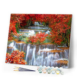 paint by numbers | waterfall landscape | new arrivals landscapes advanced | FiguredArt