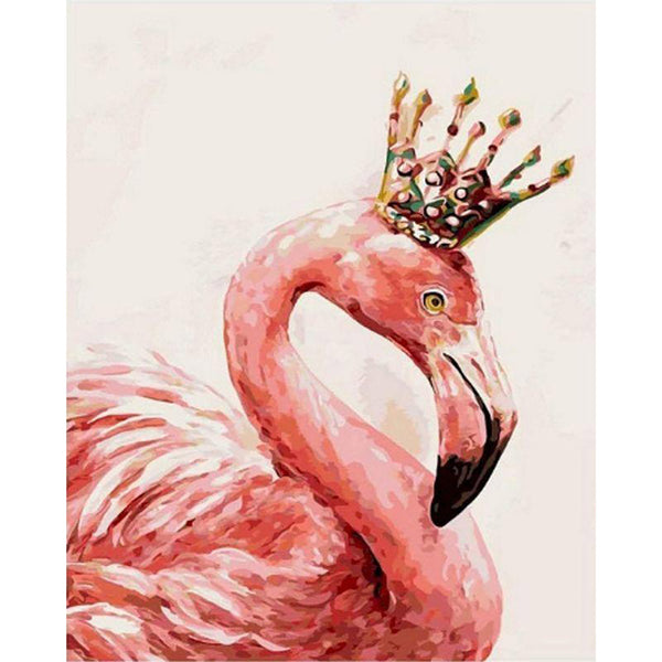 paint by numbers | royal flemish pink | new arrivals animals birds flamingos intermediate | FiguredArt