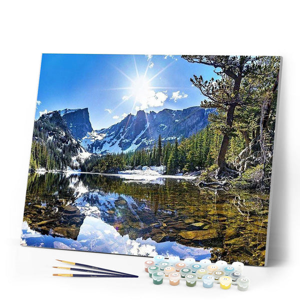 paint by numbers | mountain and river | new arrivals landscapes mountains advanced | FiguredArt