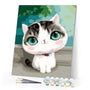 paint by numbers | Cat with blue eyes | animals cats easy | FiguredArt