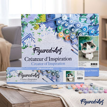 Load image into Gallery viewer, paint by numbers | Cat with blue eyes | animals cats easy | FiguredArt