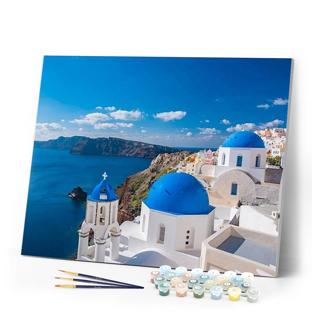 paint by numbers | greek island | new arrivals landscapes cities easy | FiguredArt