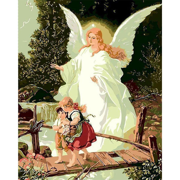 paint by numbers | angel and children | new arrivals religion advanced | FiguredArt