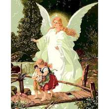 Load image into Gallery viewer, paint by numbers | angel and children | new arrivals religion advanced | FiguredArt