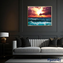 Load image into Gallery viewer, paint by numbers | waves and beautiful sky | new arrivals landscapes intermediate | FiguredArt