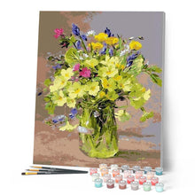 Load image into Gallery viewer, paint by numbers | bouquet of yellow flowers | new arrivals flowers intermediate | FiguredArt
