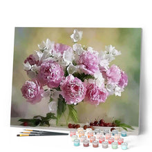 Load image into Gallery viewer, paint by numbers | Peonies and Cherries | advanced flowers | FiguredArt