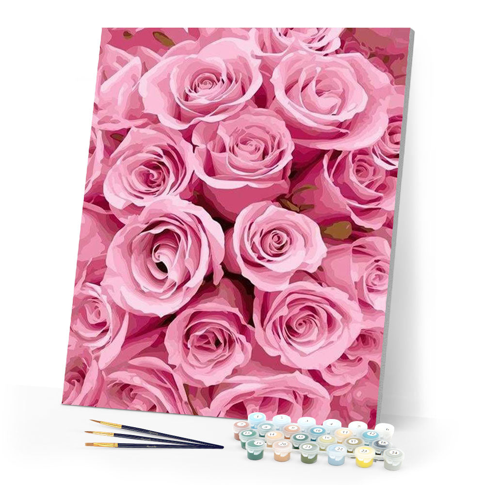 paint by numbers | Bouquet of Roses | flowers intermediate | FiguredArt