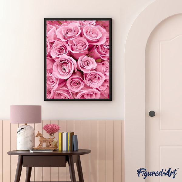 paint by numbers | Bouquet of Roses | flowers intermediate | FiguredArt