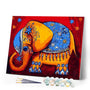 paint by numbers | Elephant Ready for Ceremony | animals easy elephants | FiguredArt