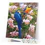 paint by numbers | Two Parrots | advanced animals birds parrots | FiguredArt