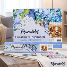 Load image into Gallery viewer, paint by numbers | Small Puppy | animals dogs intermediate | FiguredArt