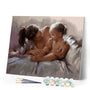 paint by numbers | Mother and Child Happiness | flowers intermediate | FiguredArt