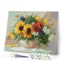 paint by numbers | Colorful Flowers in a Vase | easy flowers | FiguredArt