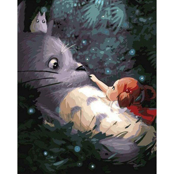 paint by numbers | Mouse and Little Girl | animals intermediate | FiguredArt