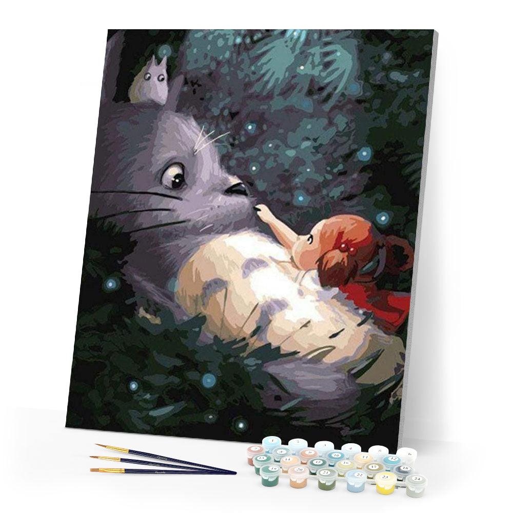 paint by numbers | Mouse and Little Girl | animals intermediate | FiguredArt