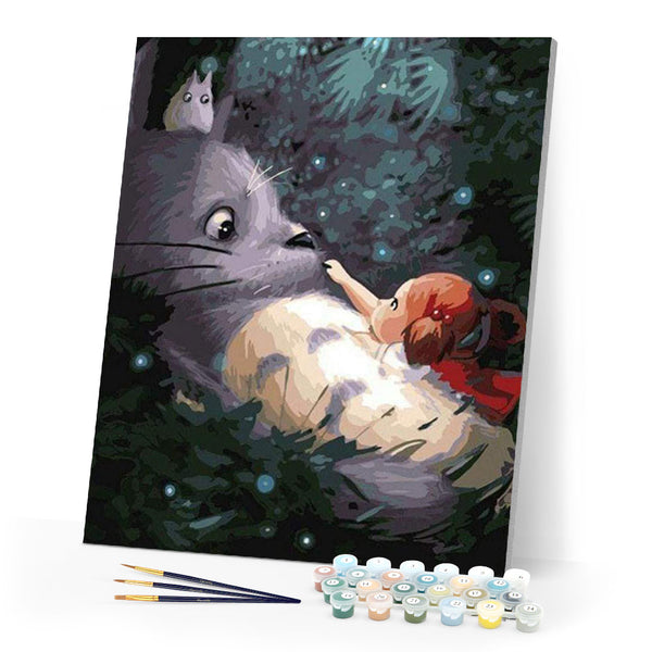 paint by numbers | Mouse and Little Girl | animals intermediate | FiguredArt