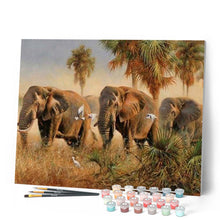 Load image into Gallery viewer, paint by numbers | Wild elephants | advanced animals elephants | FiguredArt