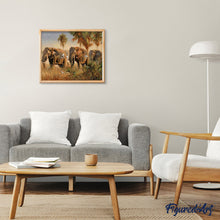 Load image into Gallery viewer, paint by numbers | Wild elephants | advanced animals elephants | FiguredArt