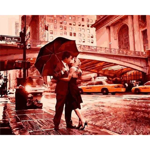 paint by numbers | Kiss on the Street | intermediate romance | FiguredArt