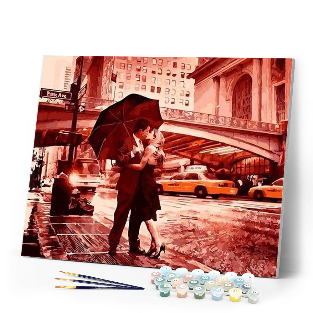 paint by numbers | Kiss on the Street | intermediate romance | FiguredArt