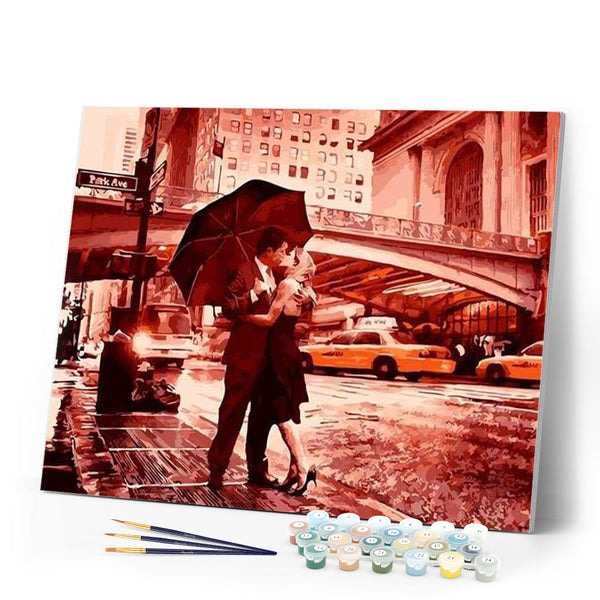 paint by numbers | Kiss on the Street | intermediate romance | FiguredArt