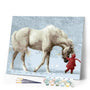 paint by numbers | Horse in the Snow | animals horses intermediate | FiguredArt