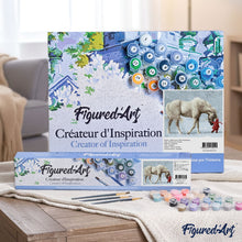 Load image into Gallery viewer, paint by numbers | Horse in the Snow | animals horses intermediate | FiguredArt