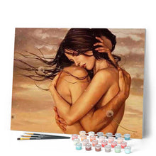 Load image into Gallery viewer, paint by numbers | Entwined Couple | easy nude romance | FiguredArt