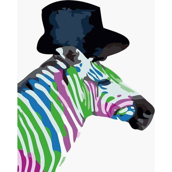 paint by numbers | Zebra with | animals beginners easy Pop Art zebras | FiguredArt