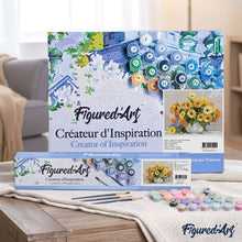 Load image into Gallery viewer, paint by numbers | Yellow flowers in a White Vase | easy flowers | FiguredArt