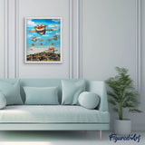 paint by numbers | Flying Cats | cats easy kids | FiguredArt