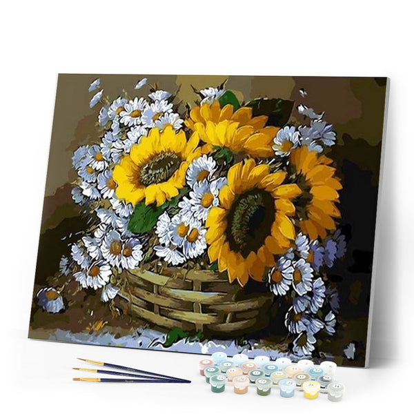 paint by numbers | Summer Flowers | flowers intermediate | FiguredArt