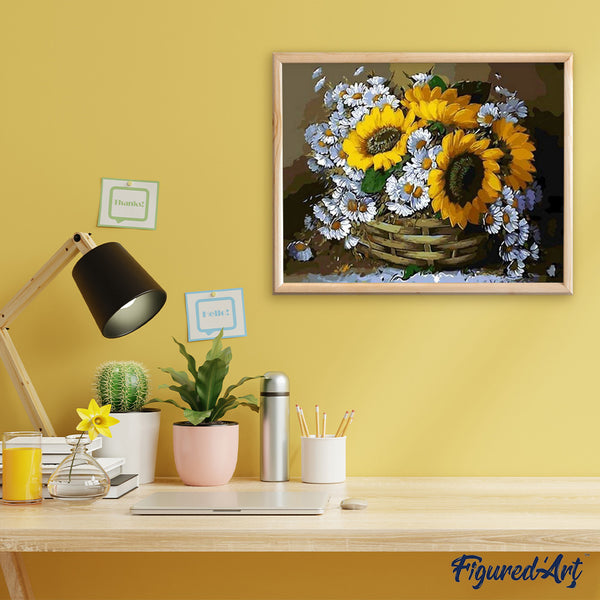 paint by numbers | Summer Flowers | flowers intermediate | FiguredArt