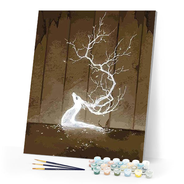 paint by numbers | Fancy Reindeer | animals deer intermediate | FiguredArt