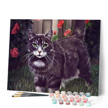 Load image into Gallery viewer, paint by numbers | Black Cat | advanced animals cats | FiguredArt