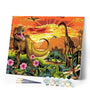 paint by numbers | Dinosaurs of Jurassic Park | animals intermediate | FiguredArt