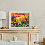 paint by numbers | Dinosaurs of Jurassic Park | animals intermediate | FiguredArt