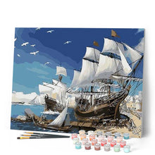 Load image into Gallery viewer, paint by numbers | Sailing ships | easy ships and boats | FiguredArt