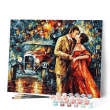 Load image into Gallery viewer, paint by numbers | Lovers and the Rain | advanced romance | FiguredArt