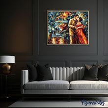 Load image into Gallery viewer, paint by numbers | Lovers and the Rain | advanced romance | FiguredArt