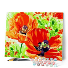Load image into Gallery viewer, paint by numbers | Poppies | easy flowers | FiguredArt