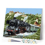 paint by numbers | Steam locomotive | intermediate landscapes | FiguredArt