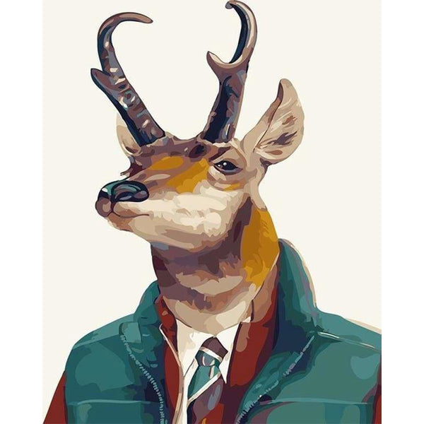 paint by numbers | Head Deer Dandy | animals deer easy | FiguredArt