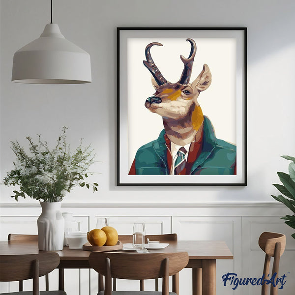 paint by numbers | Head Deer Dandy | animals deer easy | FiguredArt